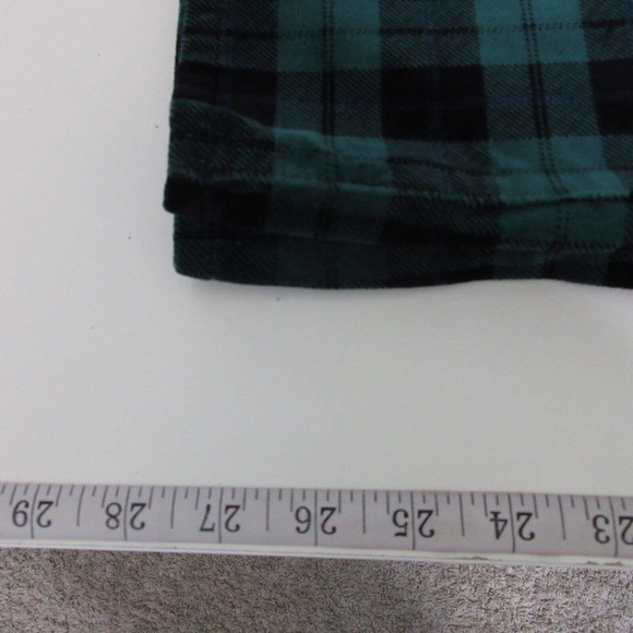 Talbots Green & Navy Plaid Straight Leg Pants. Size 18WP - Picture 13 of 15